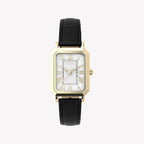 Timex Gold-Tone, Black Leather | TW2Y71900