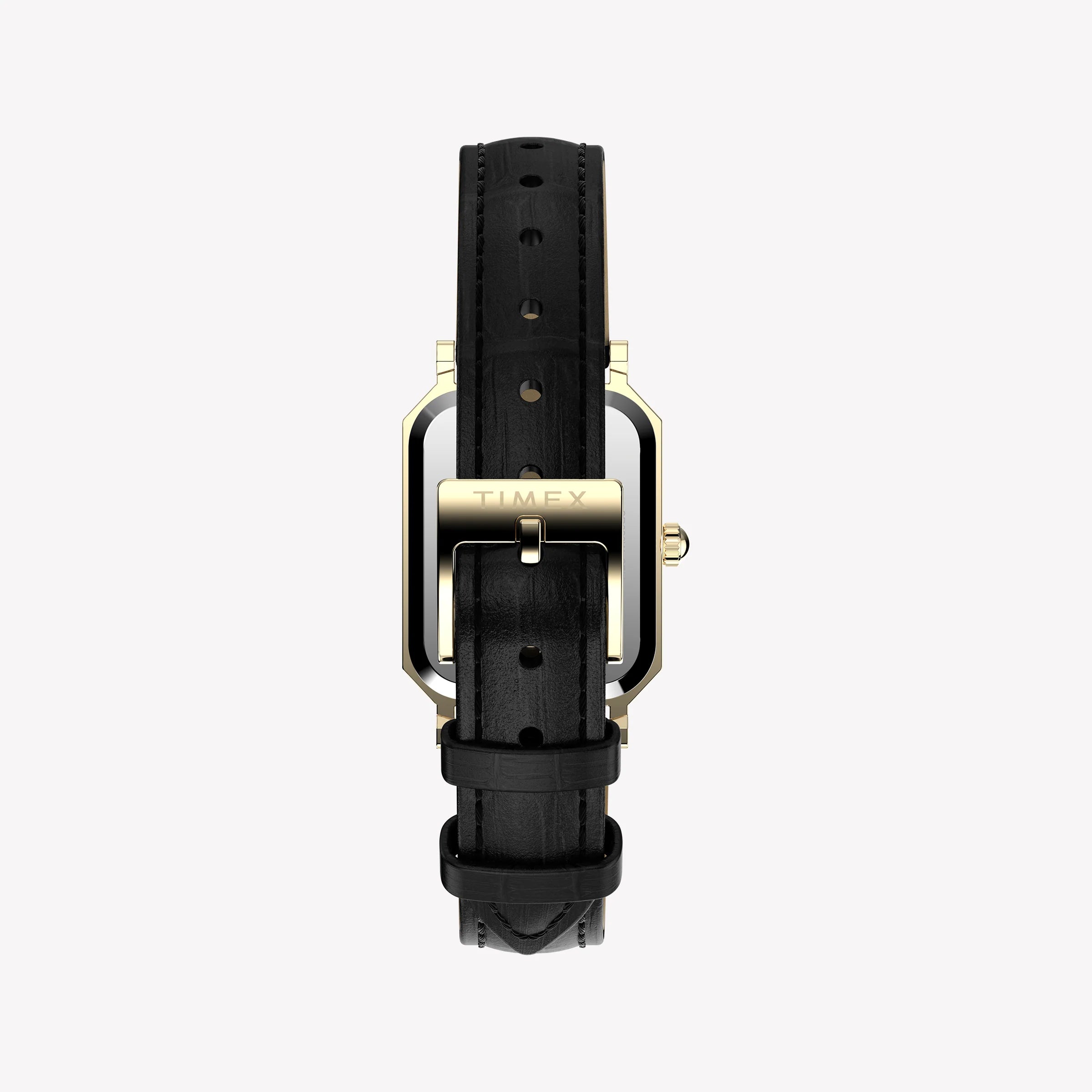 Timex Women's Gold-Tone, Black Leather | TW2Y71900