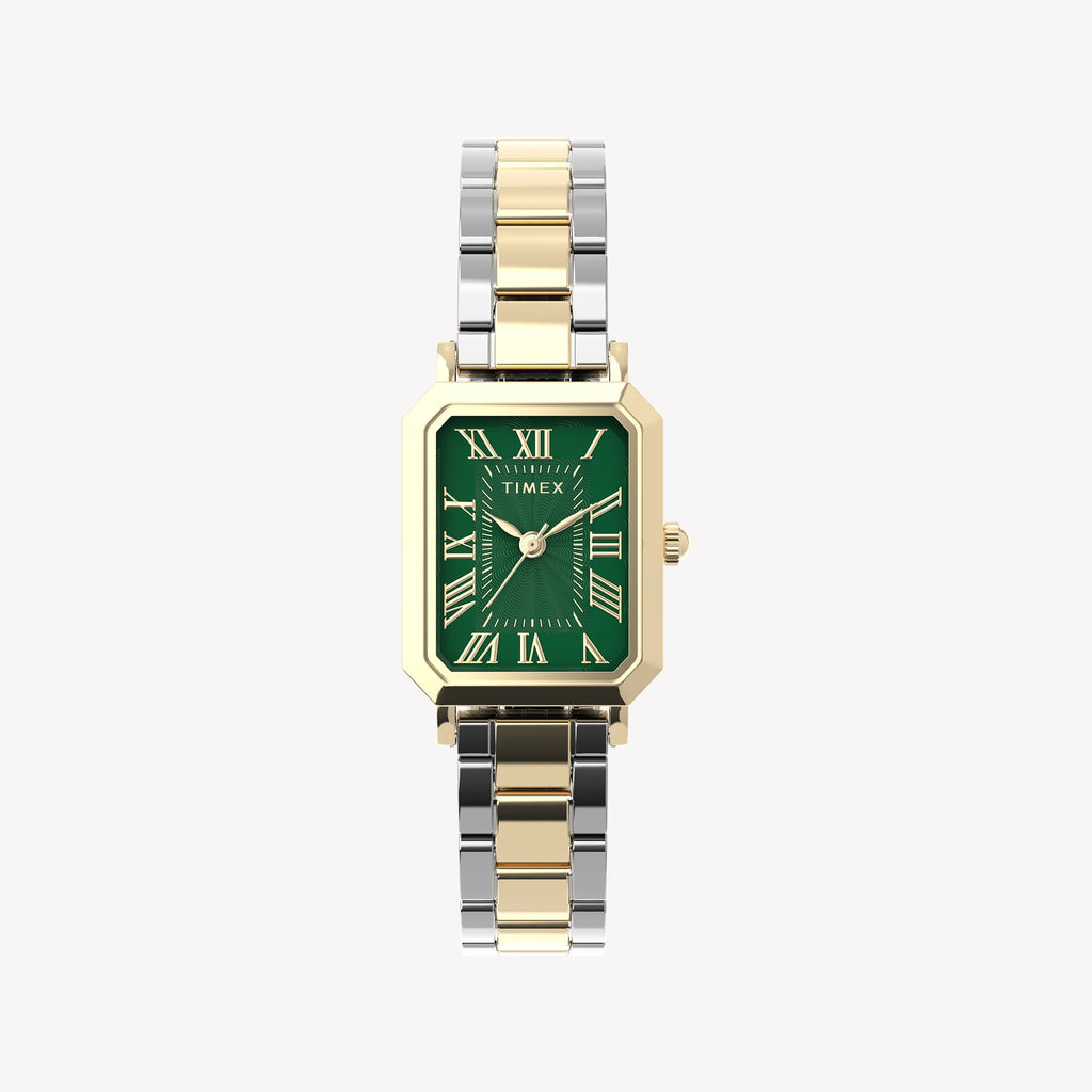 TIMEX Women's Gold-Tone, Two-Tone, Green Dial | TW2Y72000
