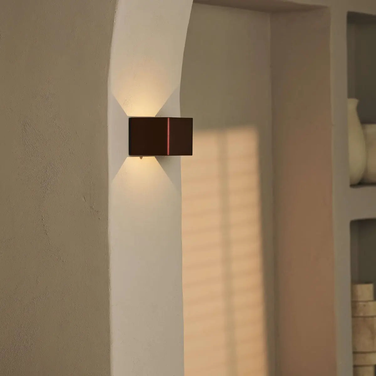 Tess Bronze Rechargeable Wall Lamp with Motion Sensor