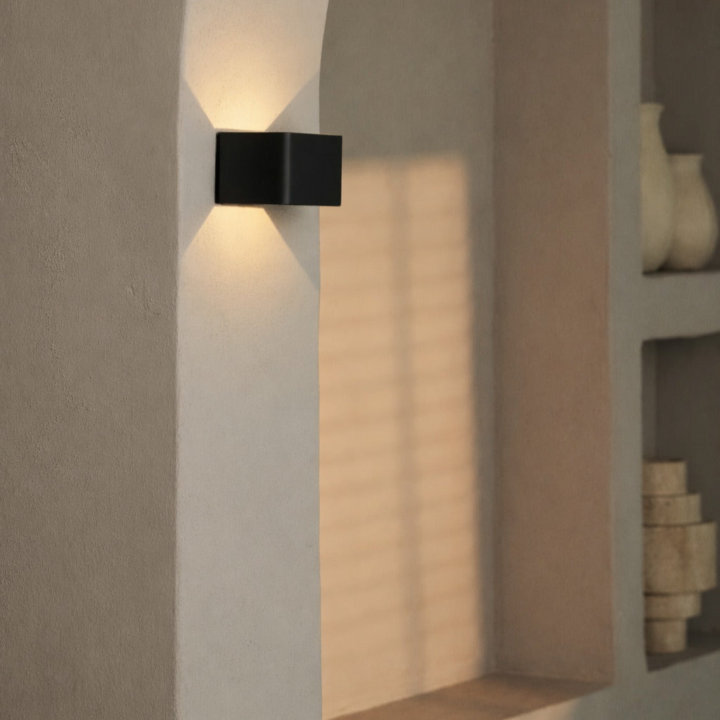 Tess Black Rechargeable Wall Lamp with Motion Sensor