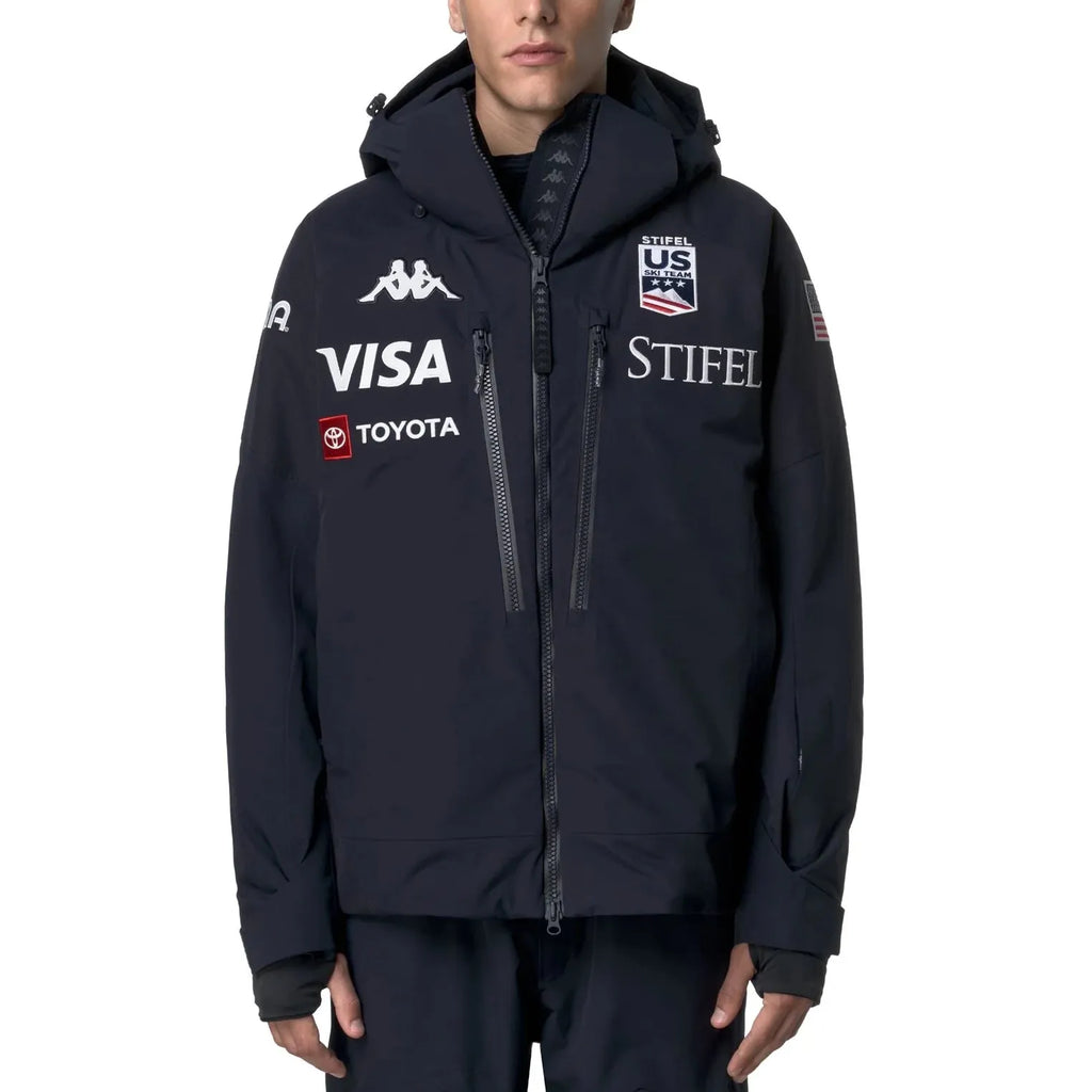 US Ski Team pro insulated parka jacket Winter Olympics 2026 Navy - Kappa