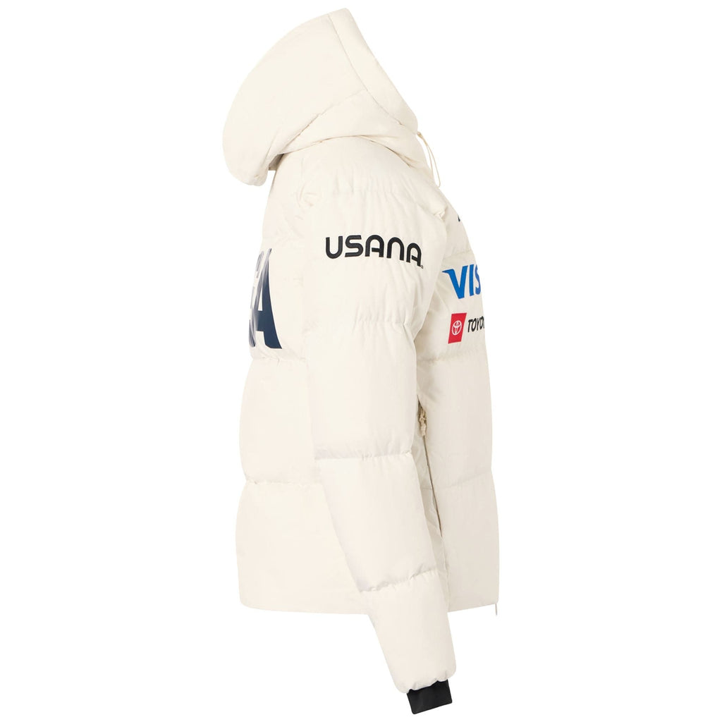 Women's US Ski Team insulated down jacket Winter Olympics 2026 White - Kappa