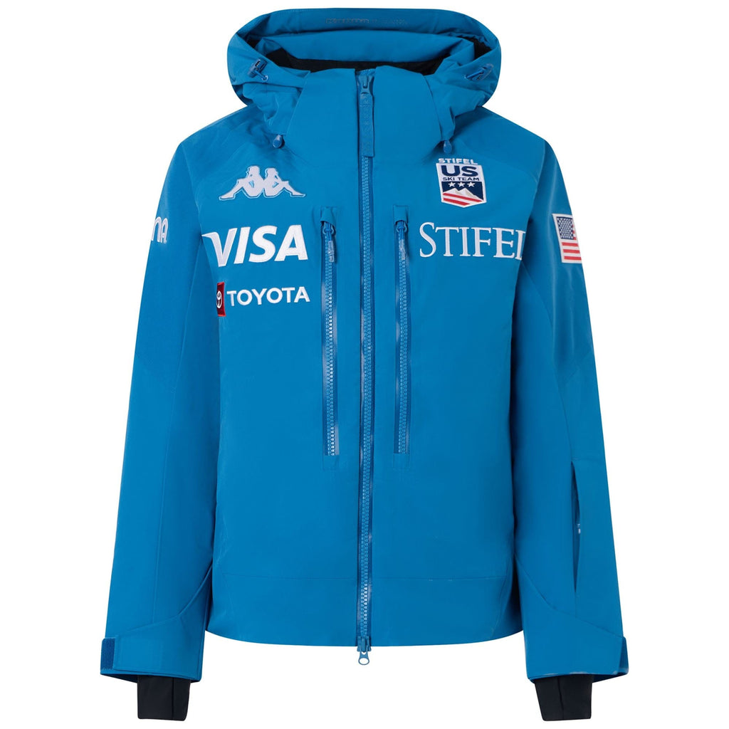 Women's US Ski Team insulated padded jacket Winter Olympics 2026 Water Blue - Kappa
