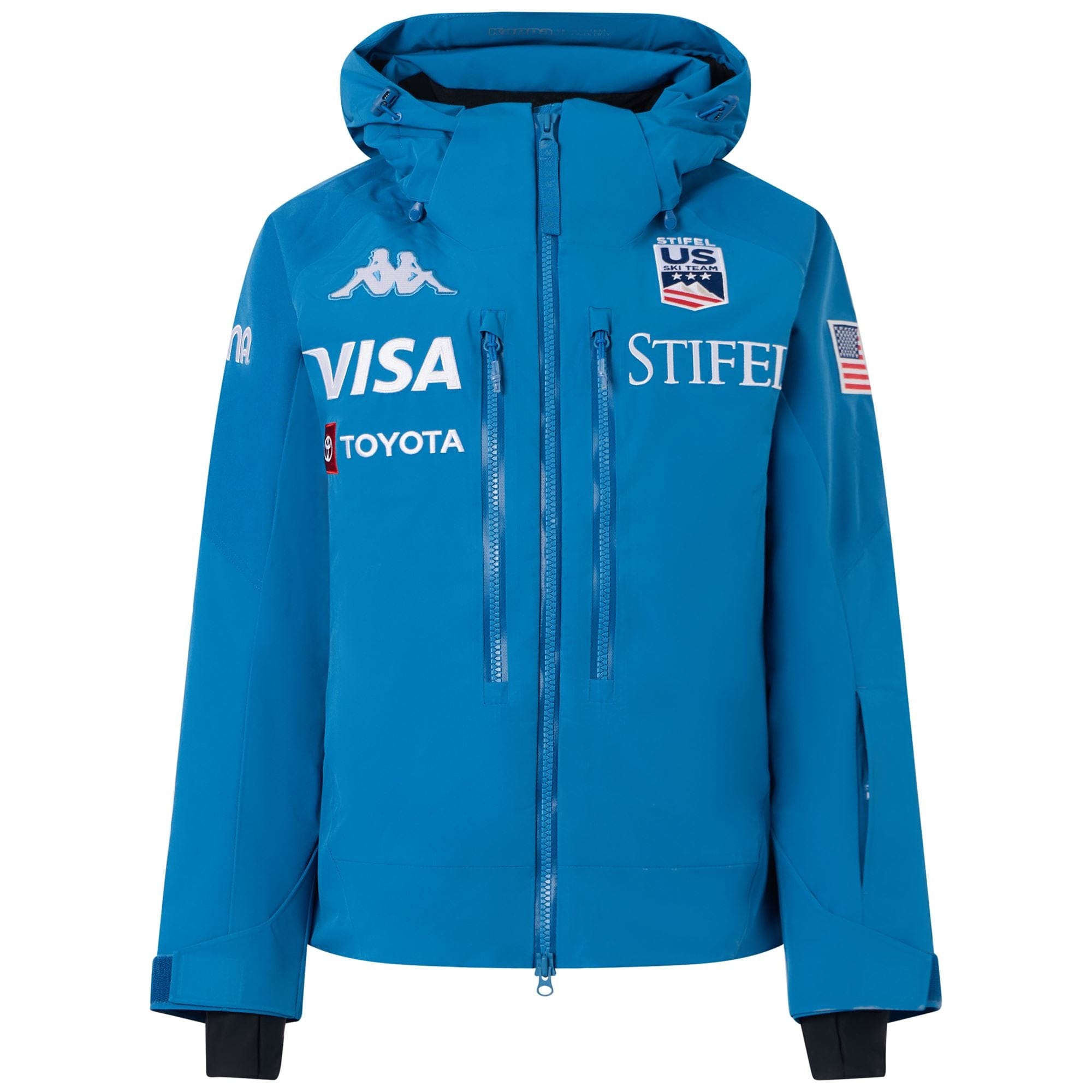 Women's US Ski Team insulated padded jacket Winter Olympics 2026 Water Blue - Kappa