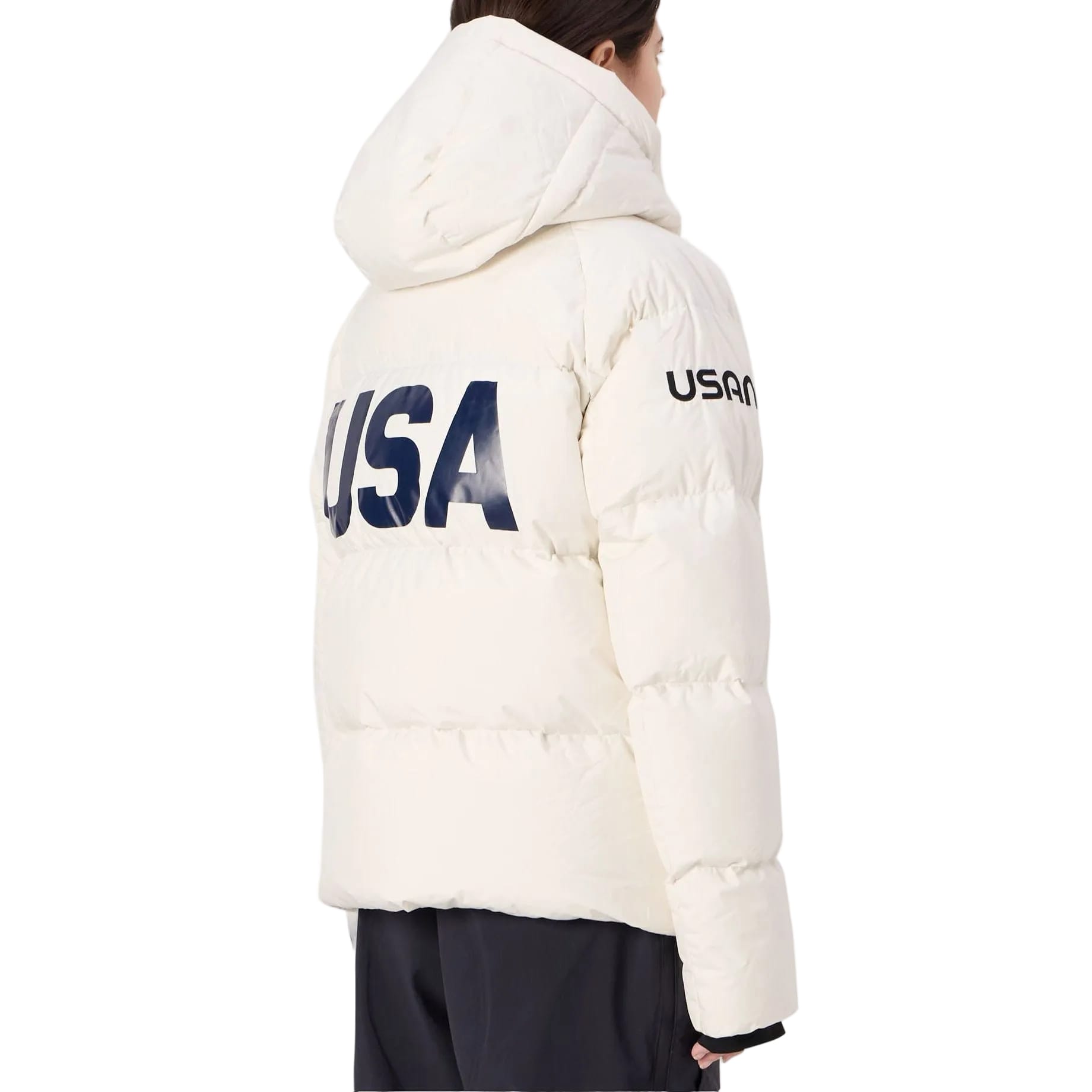 Women's US Ski Team insulated down jacket Winter Olympics 2026 White - Kappa