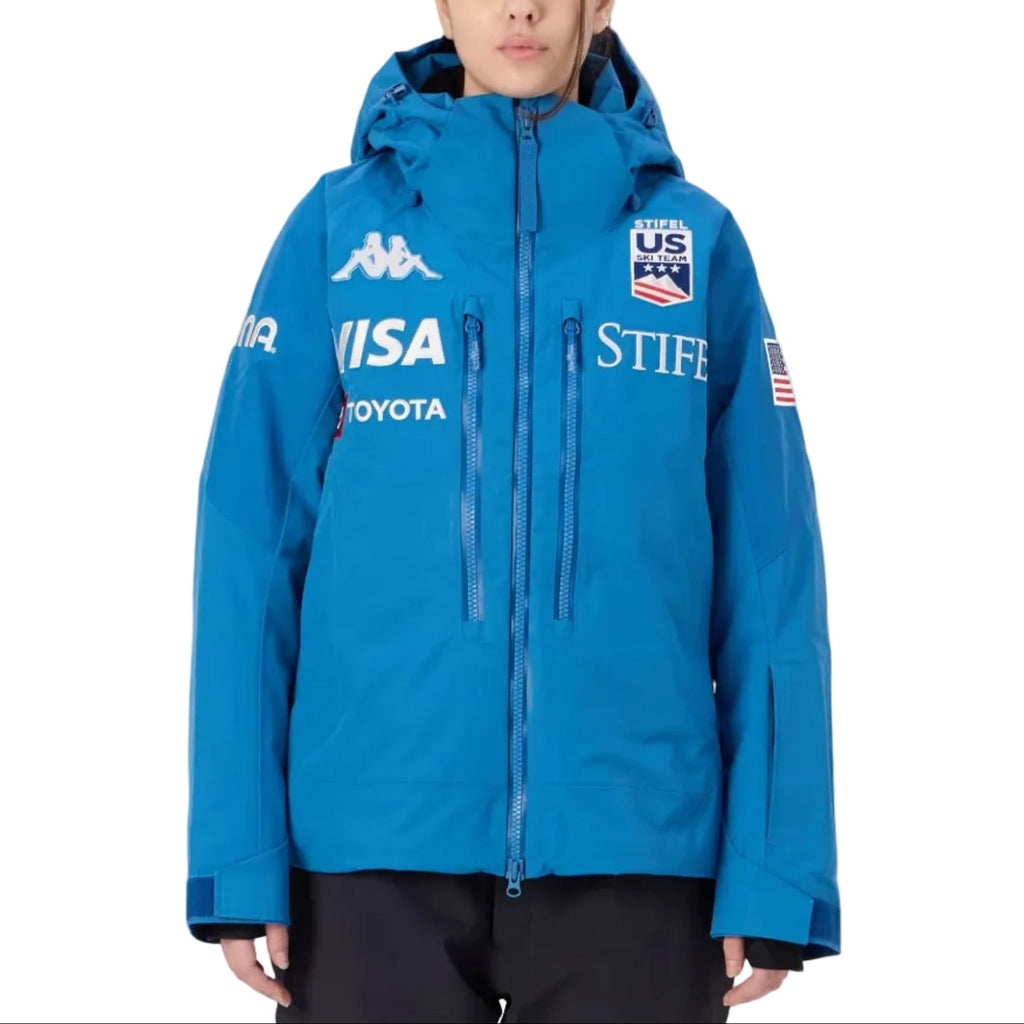 Women's US Ski Team insulated padded jacket Winter Olympics 2026 Water Blue - Kappa