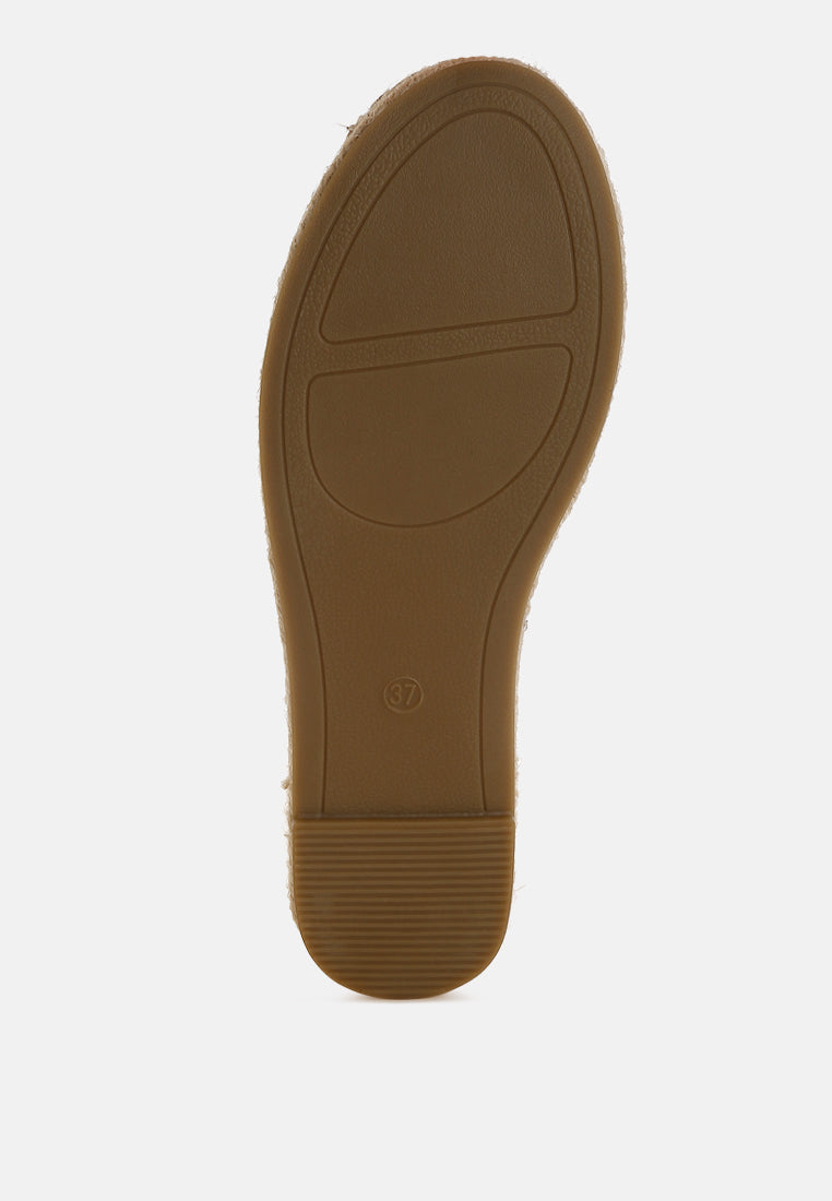 Yalva Microfiber Detachable Lace Espadrilles