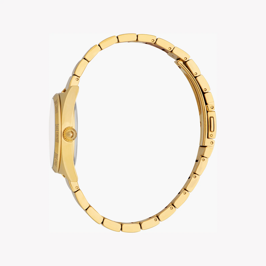 Just Cavalli Women's Gold Watch, Silver Dial | Jc1l329m0055