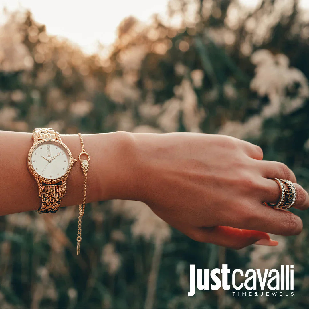 Just Cavalli Women's Gold Watch, Champagne Dial | Jc1l125m0065