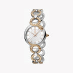 Just Cavalli Silver & Rose Gold Watch, Silver Dial | Jc1l206m0065