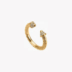 Just Cavalli Gold Brass Ring