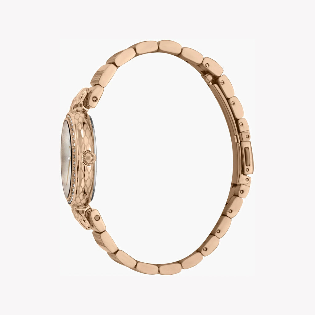 Just Cavalli Women's Rose Gold Watch, Silver Dial | Jc1l147m0075