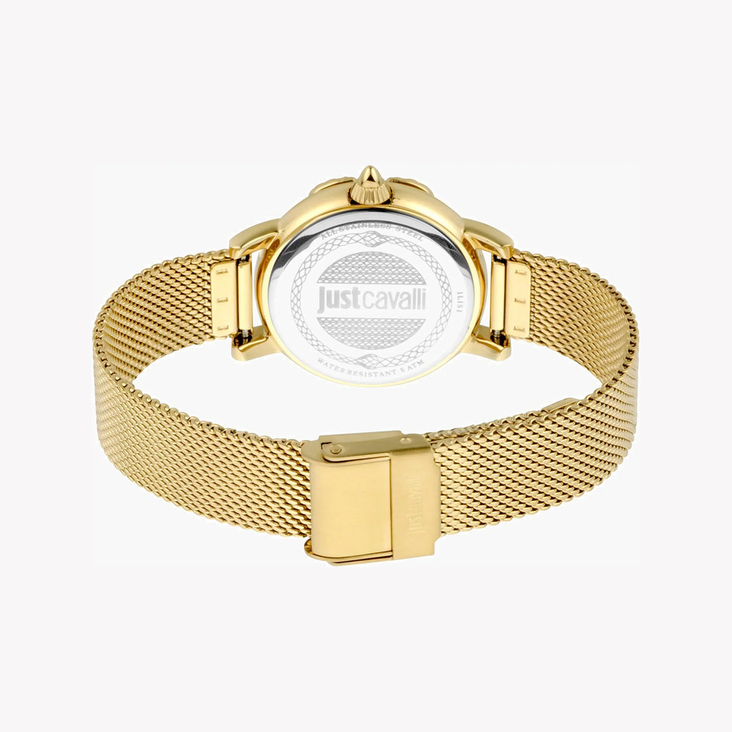 Just Cavalli Women's Gold Stainless Steel Watch, Champagne Dial | Jc1l151m0525