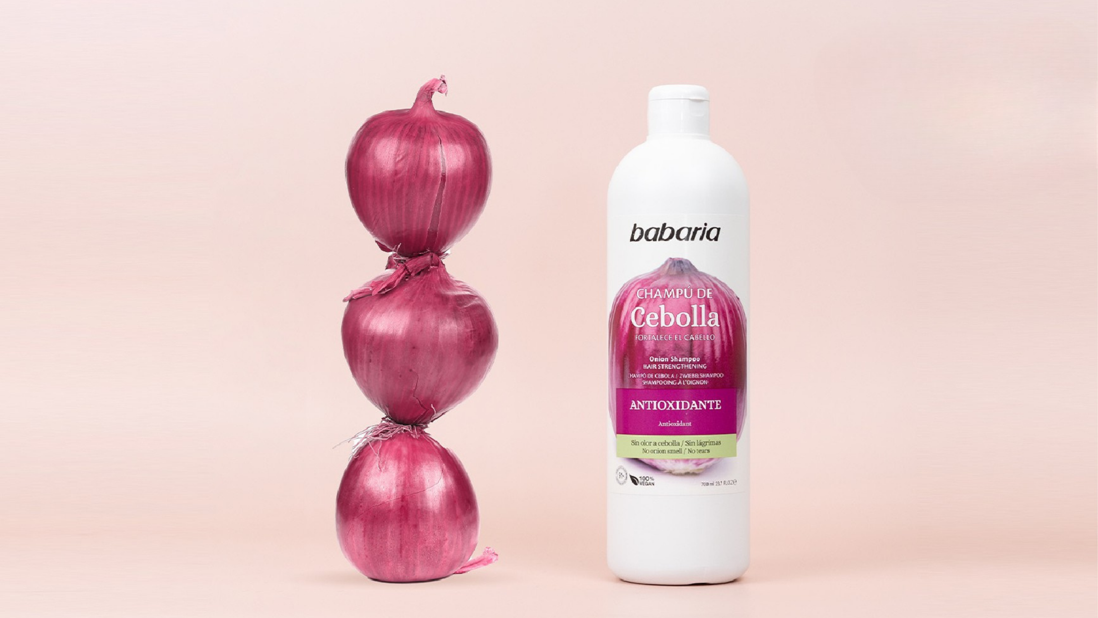 Babaria - Shampooing à l’Extrait d’Oignon Antioxydant