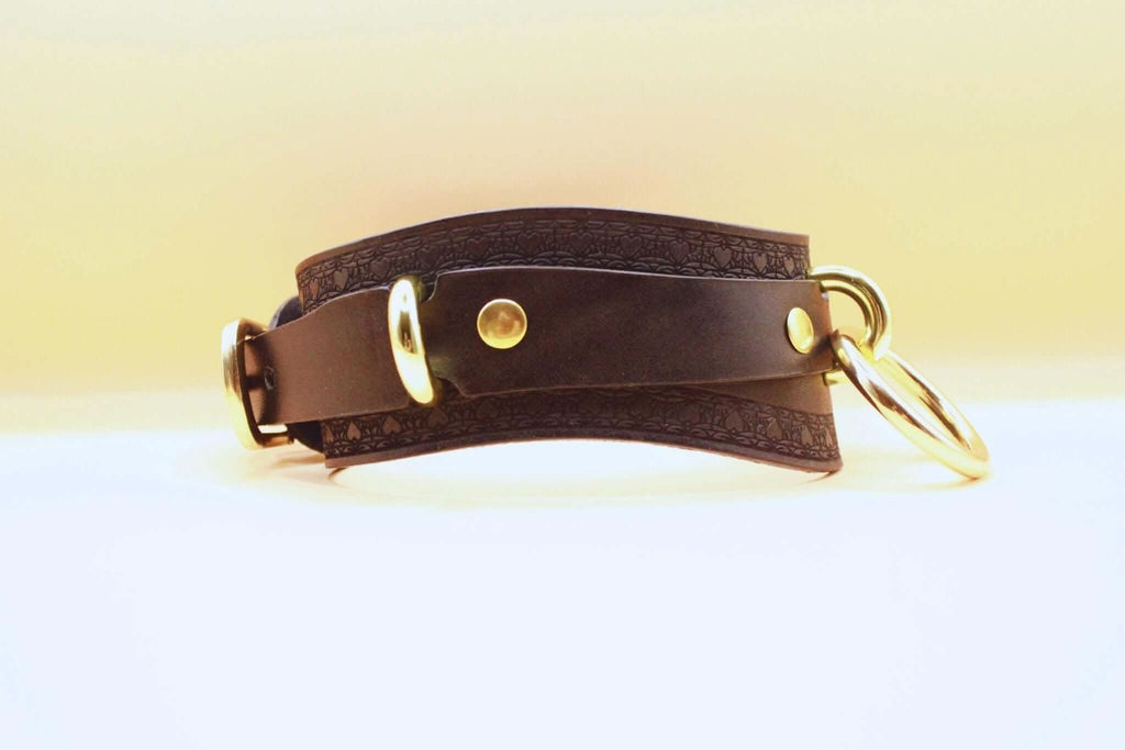Submissive Collar Leather BDSM Collar - Discreet Submissive Jewelry