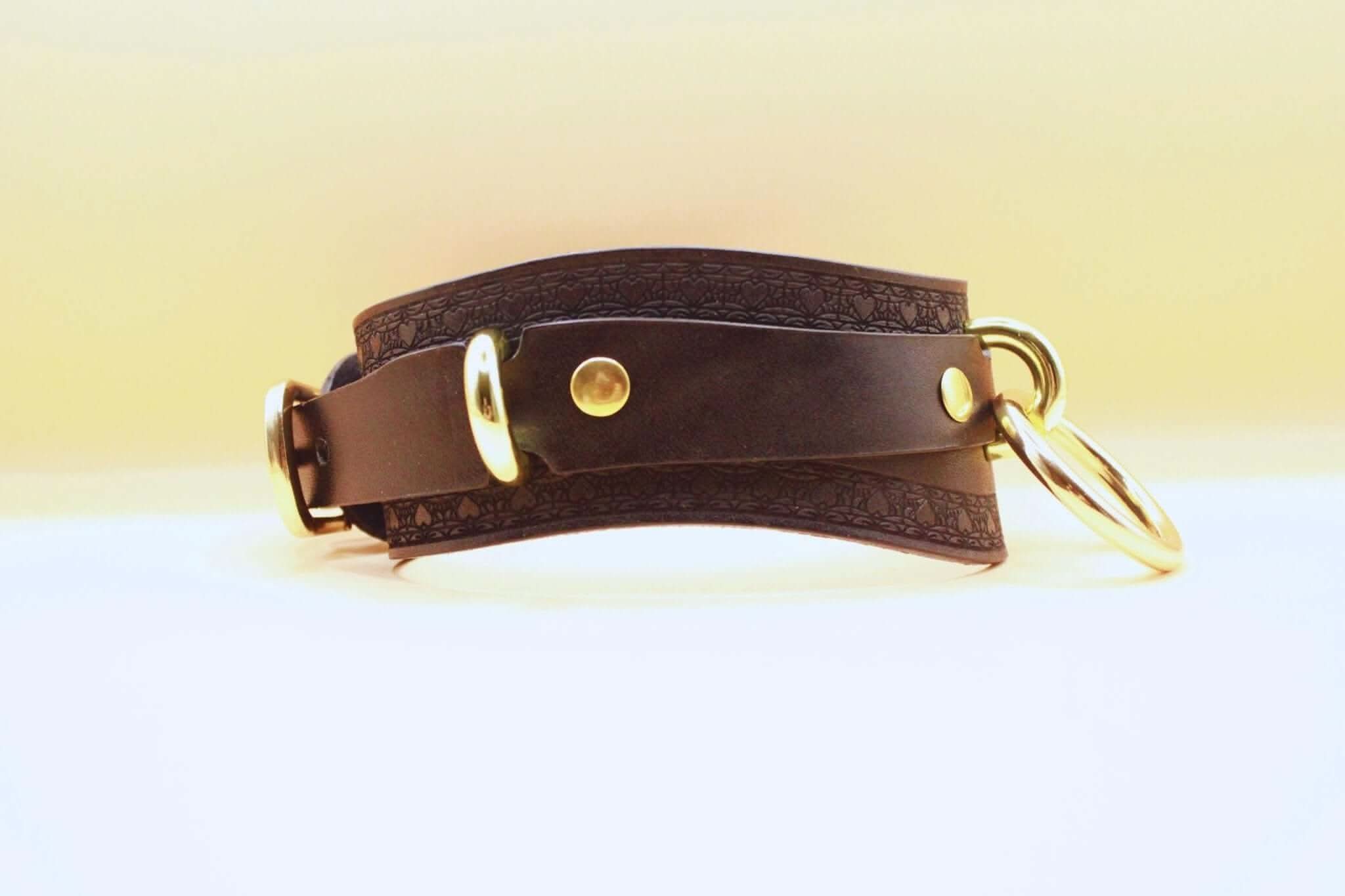 Submissive Collar Leather BDSM Collar - Discreet Submissive Jewelry