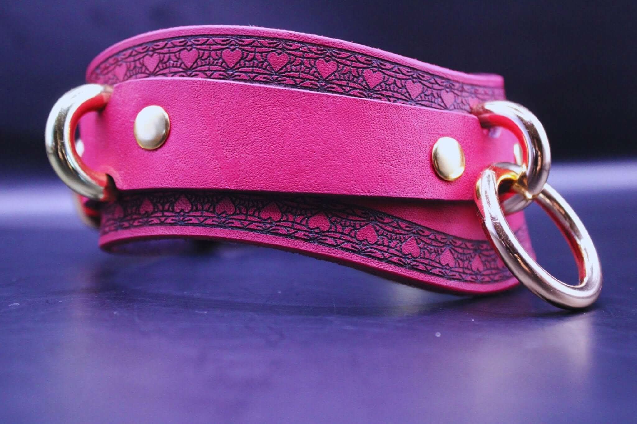 Submissive Collar Leather BDSM Collar - Discreet Submissive Jewelry