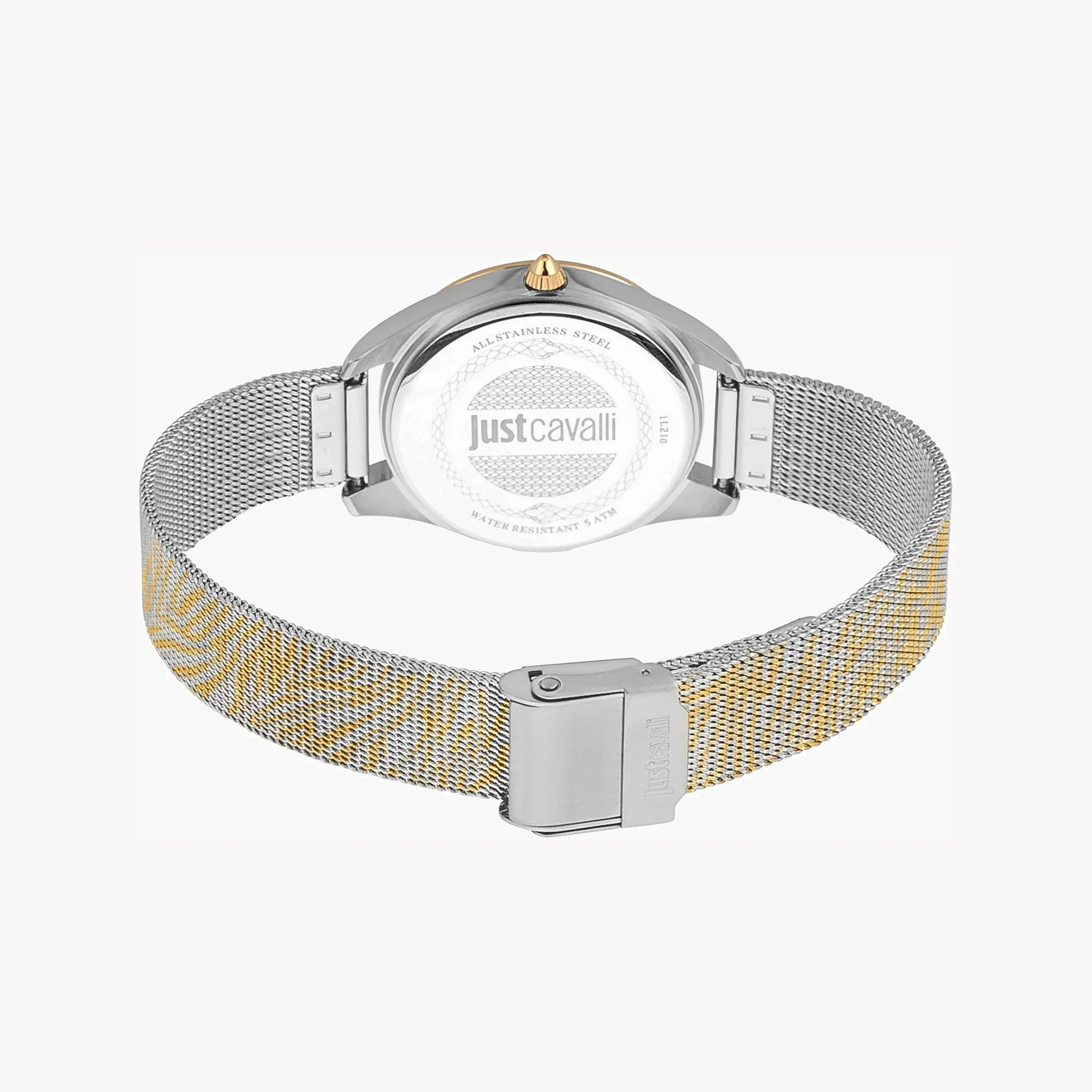 Just Cavalli Women's Two Tone Watch, Silver Dial | Jc1l210m0065