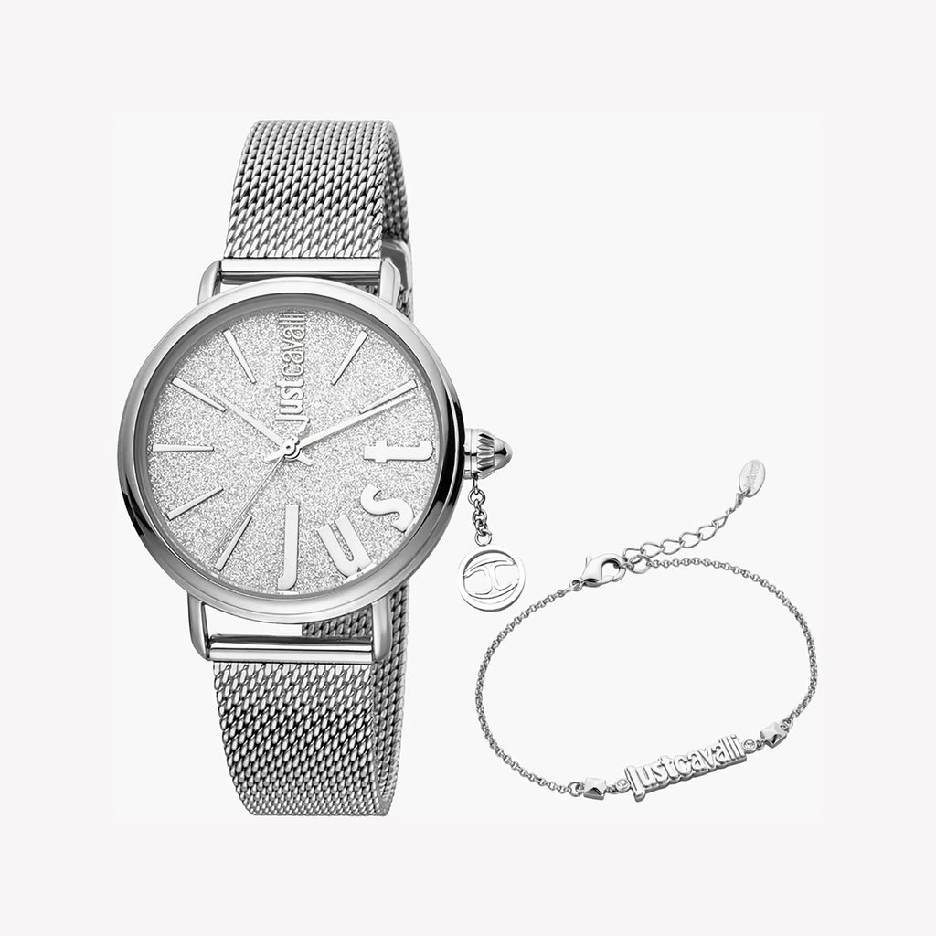 Just Cavalli Women's Silver Watch, Silver Dial | Jc1l119m0045