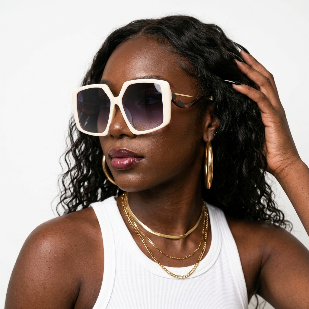 Vibrant Irregular Square Sunglasses-1
