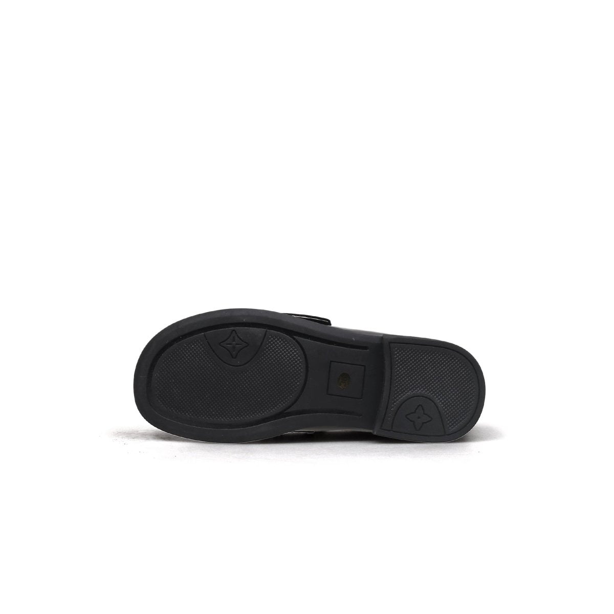 Black Fur-Lined Leather Loafers