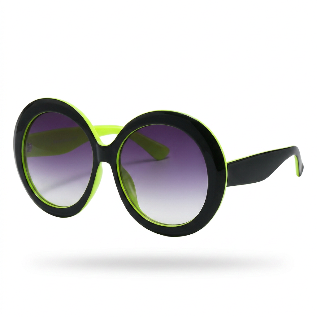 Fearless Oversized Resin Round Sunglasses