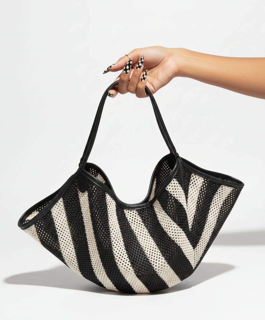 Untamed Woven Stripe Crossbody Bag-0