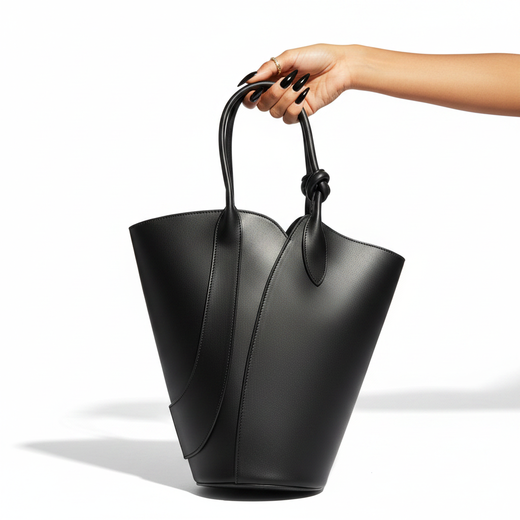 Grounded Green PU Bucket Bag-1