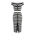 Striped Button Two-Piece Set