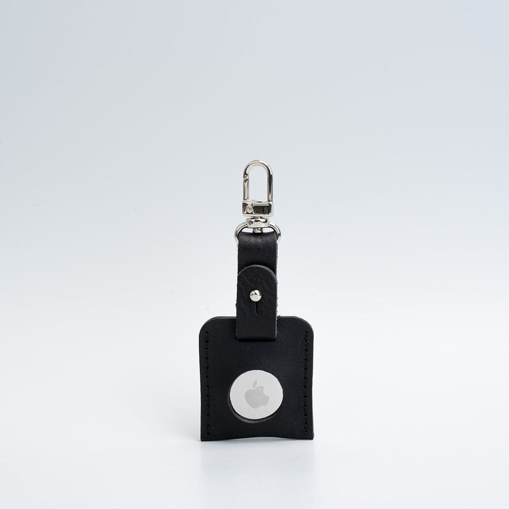 Leather Bag Charm for AirTag with carabiner