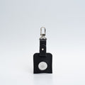 Leather Bag Charm for AirTag with carabiner