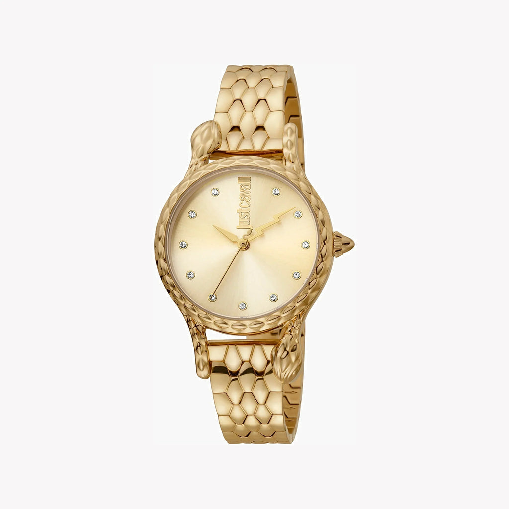 Just Cavalli Women's Gold Watch, Champagne Dial | Jc1l125m0065