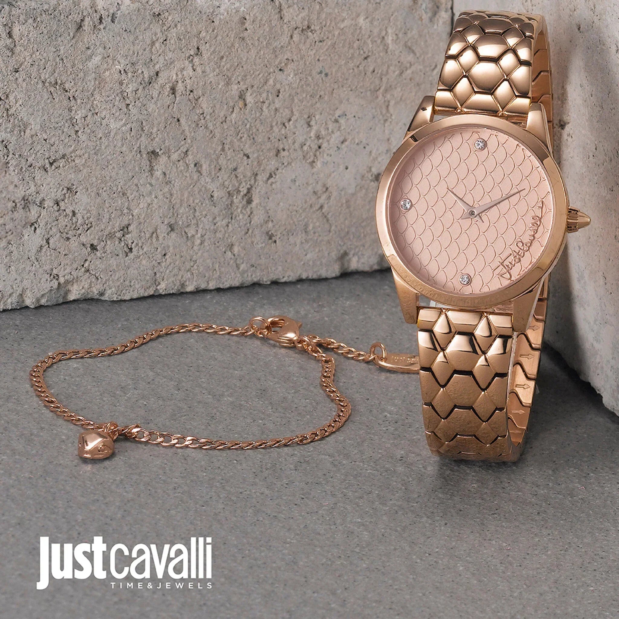 Just Cavalli Women's Rose Gold Watch, Elegant Design | Jc1l087m0065