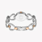 Just Cavalli Women's Silver & Rose Gold Watch, Silver Dial | Jc1l132m0055