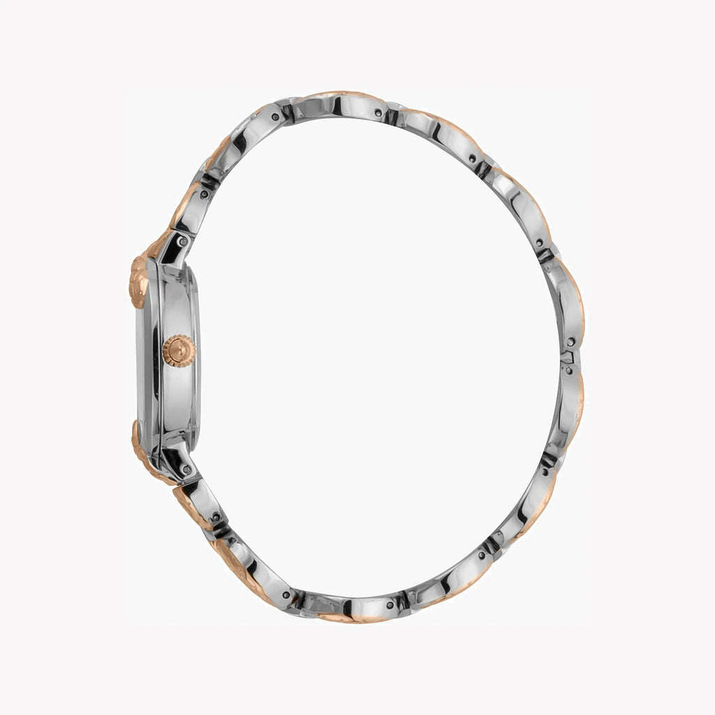 Just Cavalli Women's Silver & Rose Gold Watch, Silver Dial | Jc1l206m0065