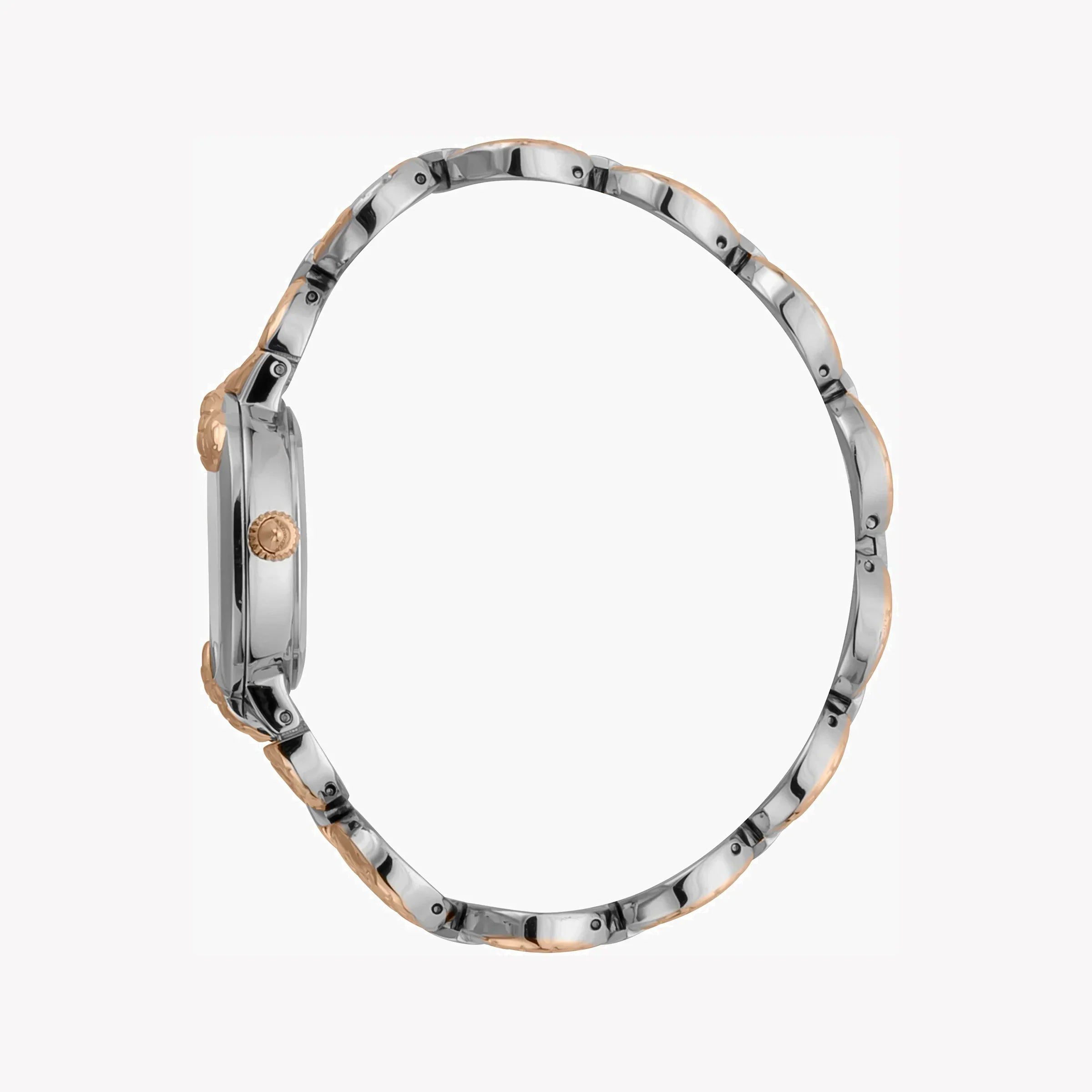 Just Cavalli Women's Silver & Rose Gold Watch, Silver Dial | Jc1l206m0065