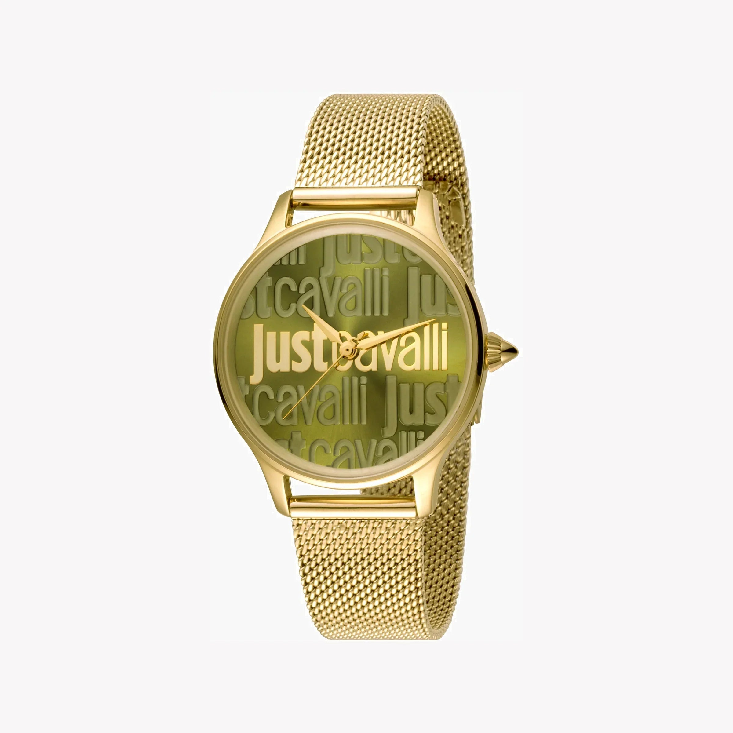 Just Cavalli Women's Gold Watch, Green Dial | Jc1l032m0275