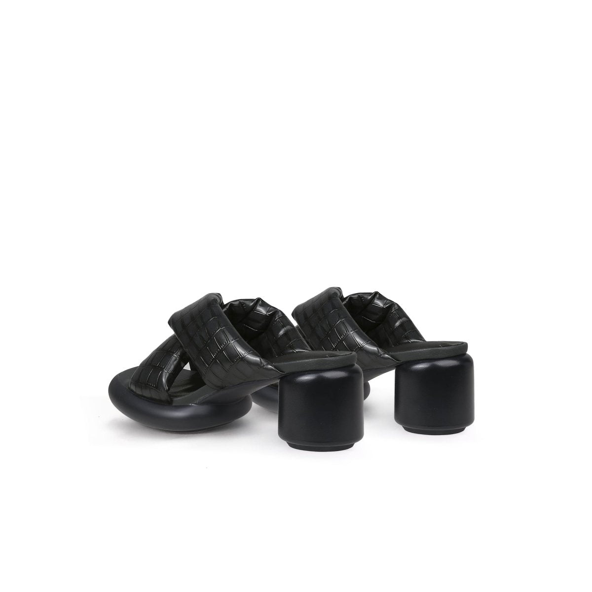 Comfy Open Toe Criss Cross Mules