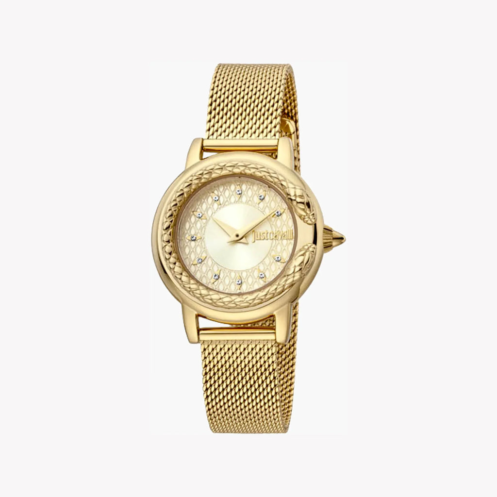 Just Cavalli Women's Gold Stainless Steel Watch, Champagne Dial | Jc1l151m0525