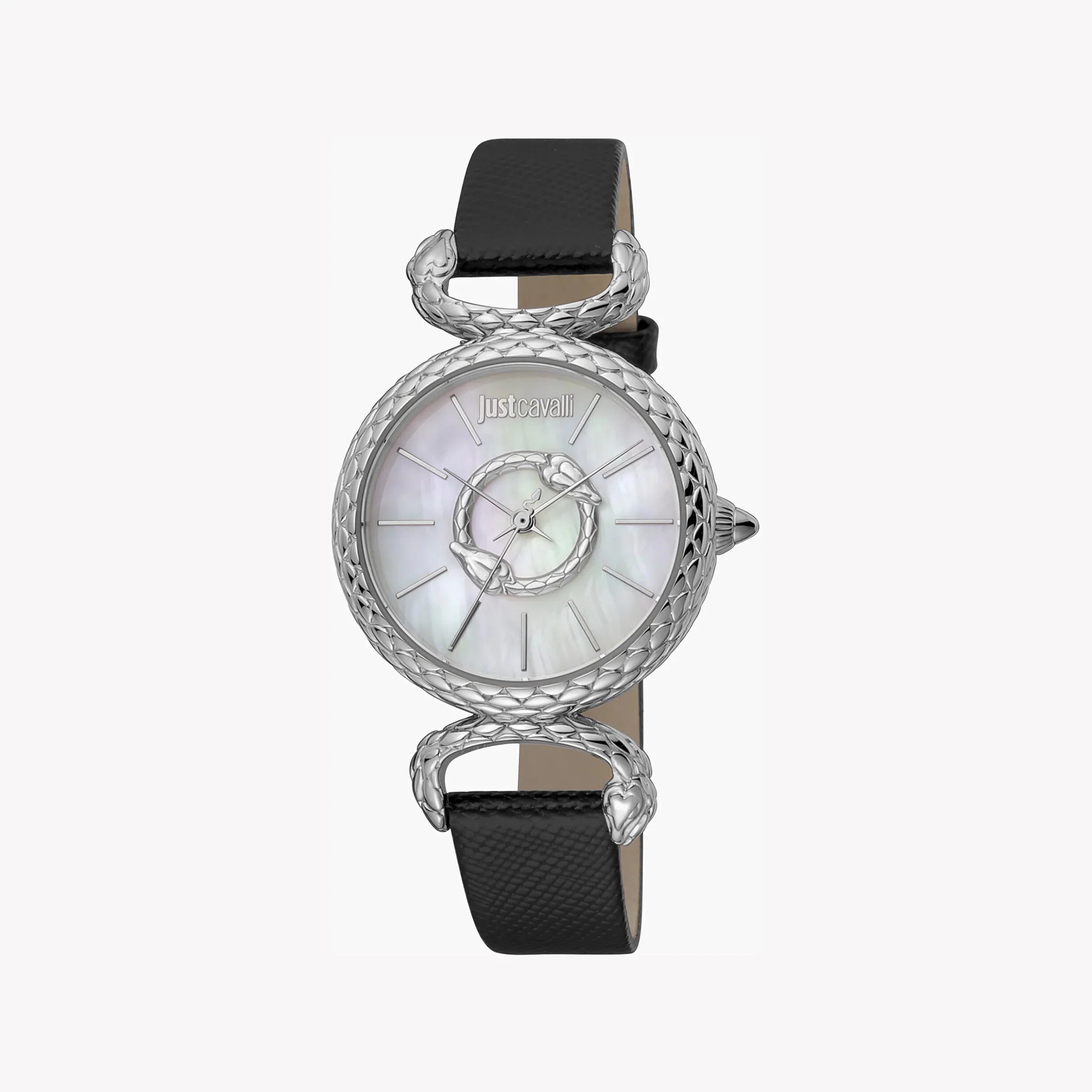 Just Cavalli Women's Leather Watch, White Dial | Jc1l148l0015