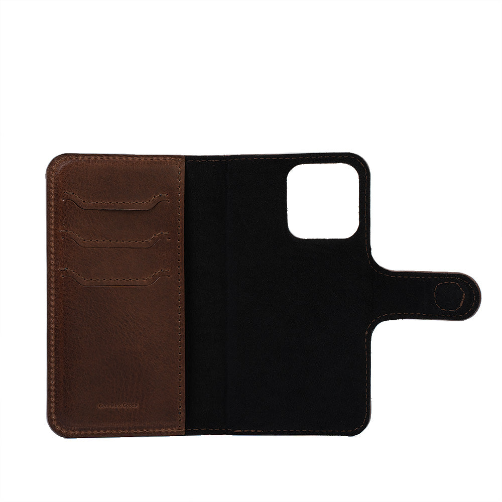 Full-Grain Leather Folio Case Wallet for iPhone 15 Series with MagSafe - Classic 4.0