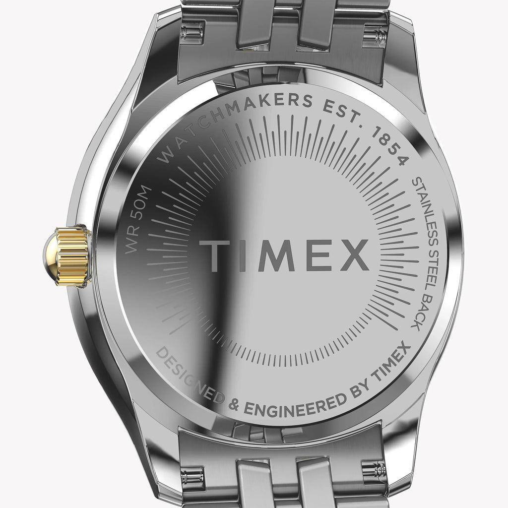 Timex Women's Two-Tone Watch, Silver Dial | Tw2w17900