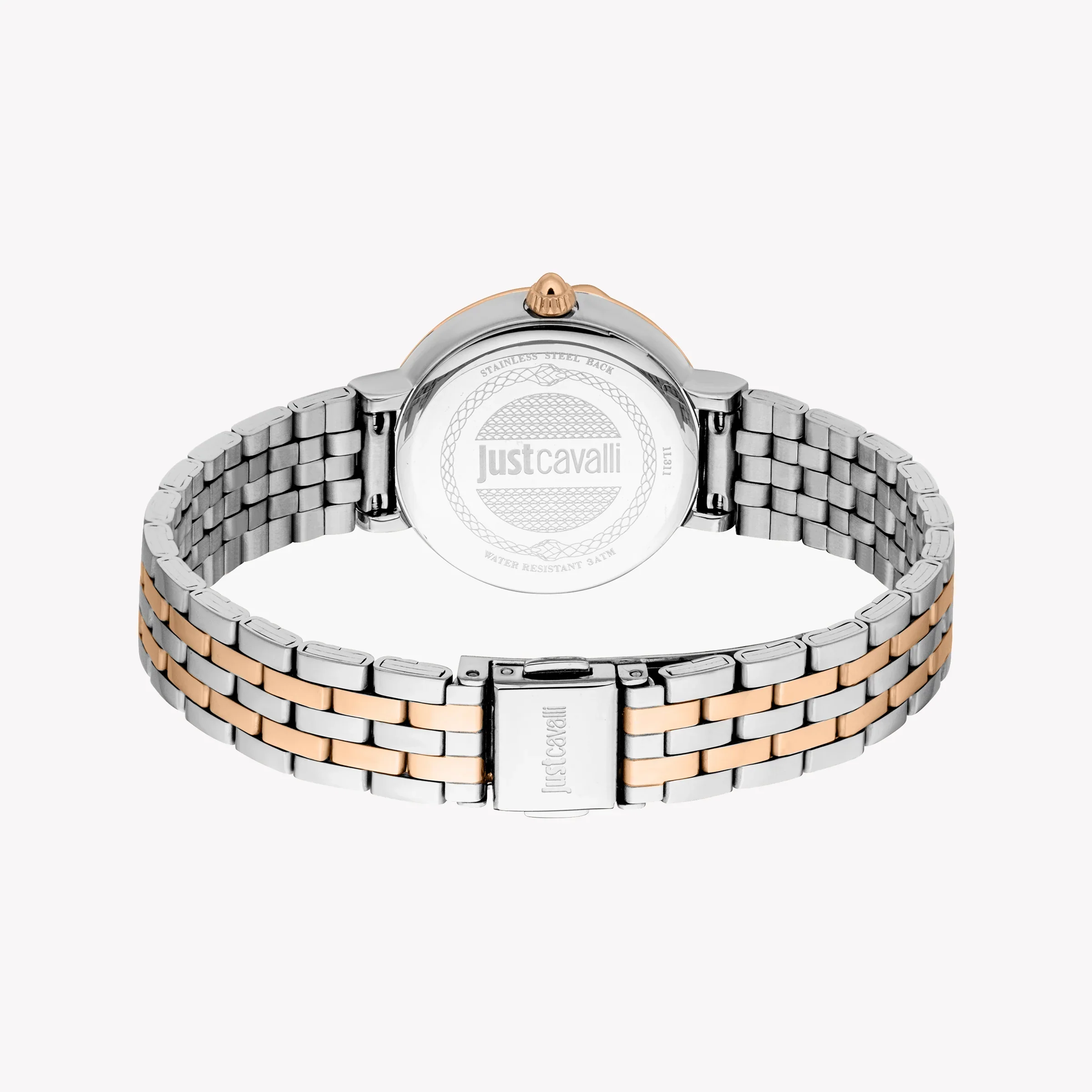 Just Cavalli Women's Two-Tone Watch, Dark Grey Dial | Jc1l311m0075