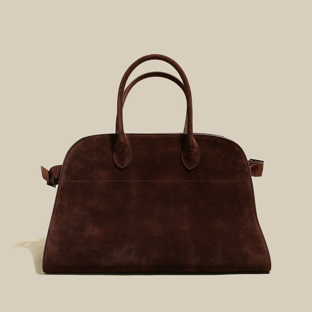 Delta Top Handle Bag – Structured Suede Doctor's Bag