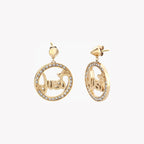 Just Cavalli Gold Earrings