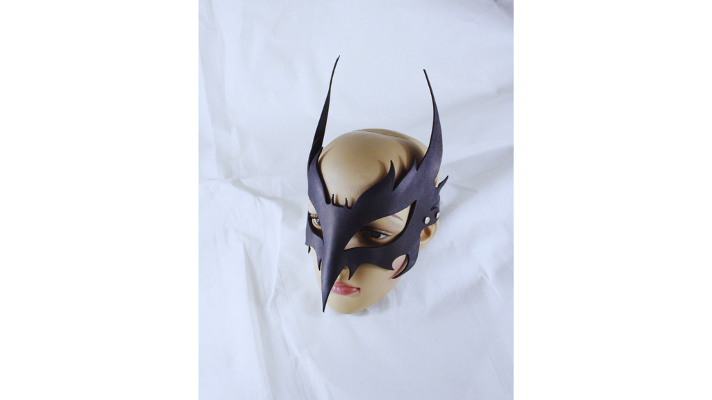 Horned Leather Ritual Mask For Gothic Power Play And Identity Transformation