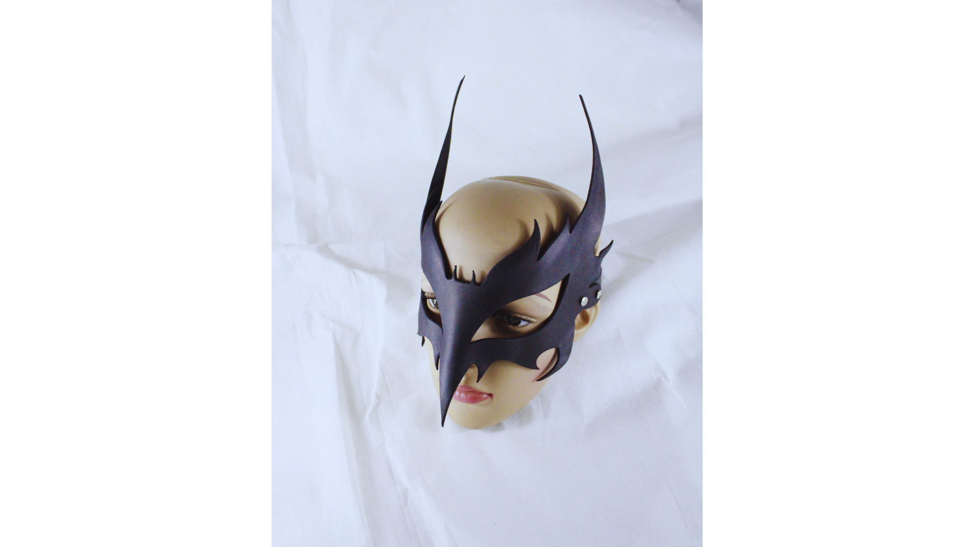 Horned Leather Ritual Mask For Gothic Power Play And Identity Transformation