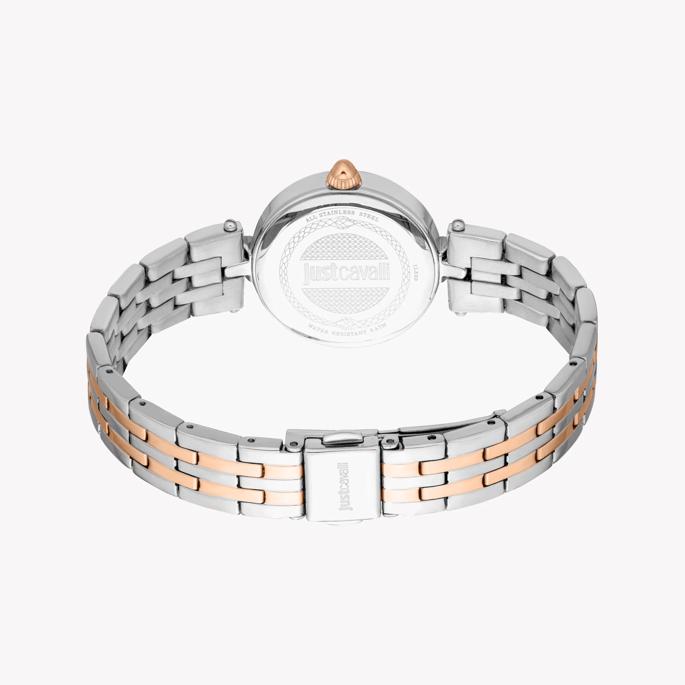 Just Cavalli Women's Two-Tone Watch, Silver Dial | Jc1l330m0085