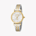 Just Cavalli Women's Two Tone Silver & Gold Watch, Silver Dial | Jc1l266m0055